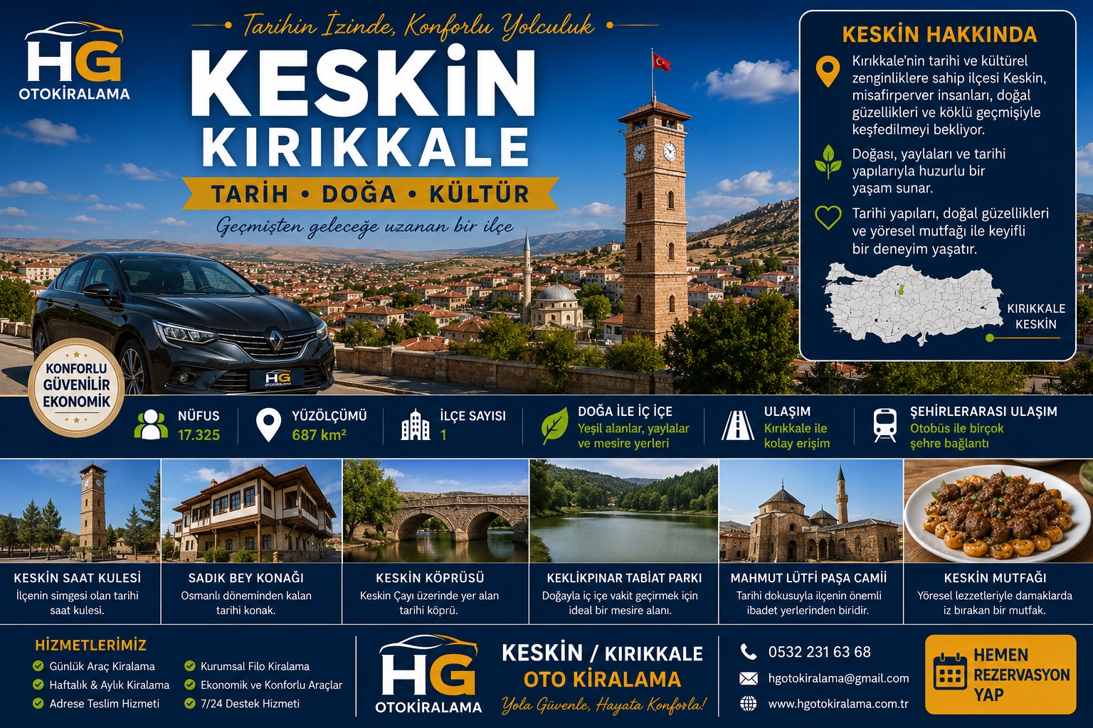 Keskin Kırıkkale araç kiralama | HG Blog